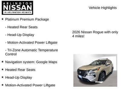 2026 Nissan Rogue Platinum