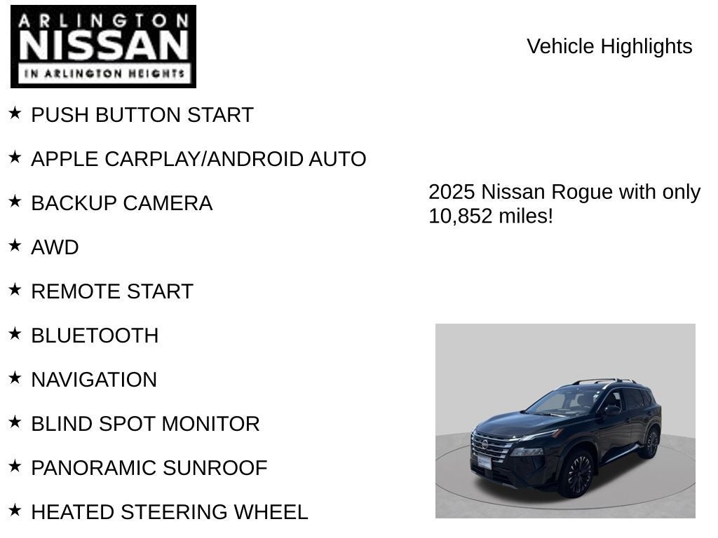 2025 Nissan Rogue Platinum