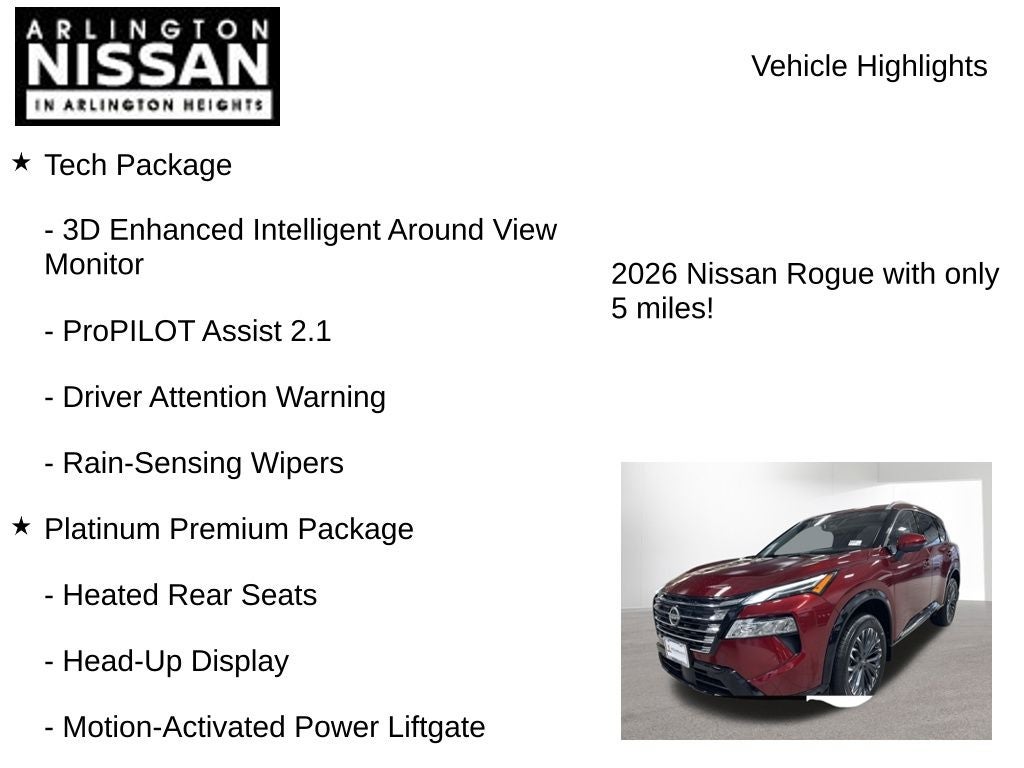 2026 Nissan Rogue Platinum