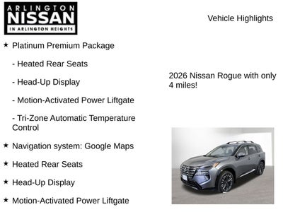 2026 Nissan Rogue Platinum