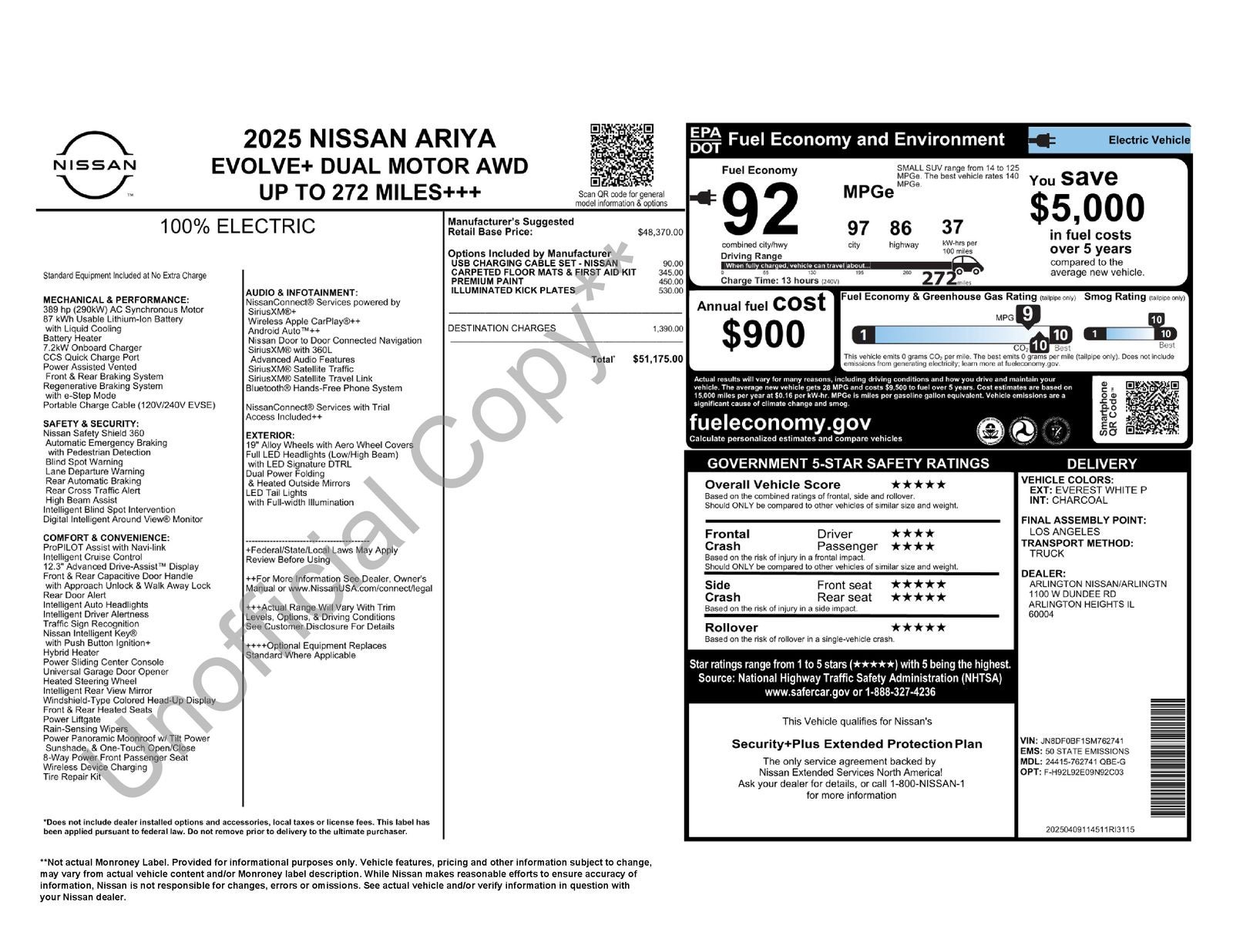 2025 Nissan Ariya EVOLVE+ e-4ORCE