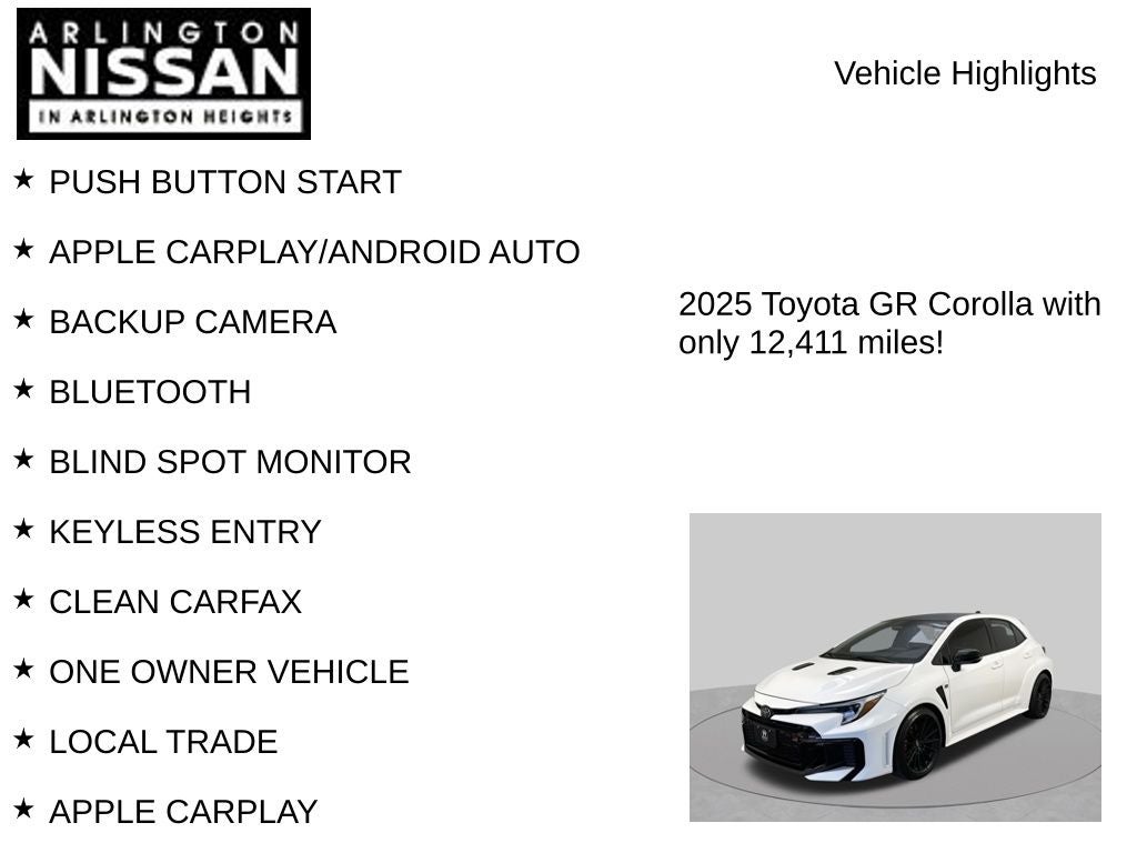 2025 Toyota GR Corolla Premium Plus