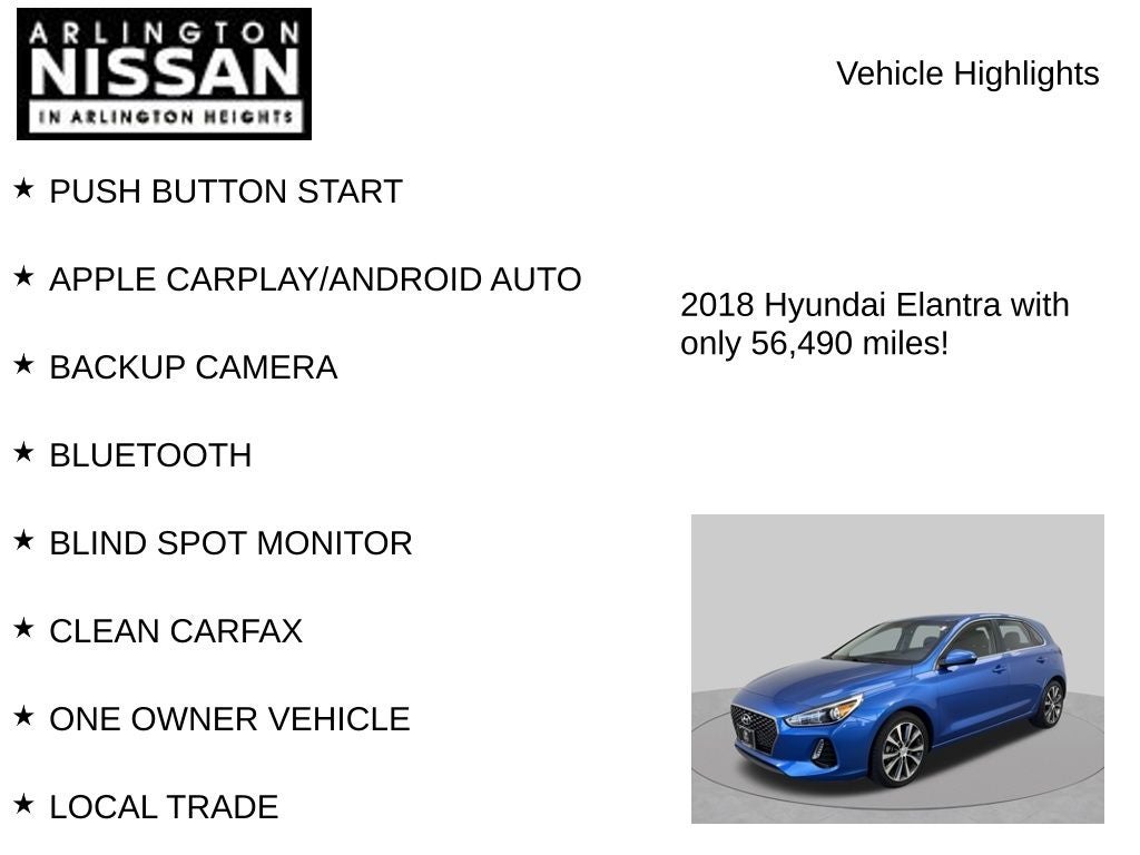 2018 Hyundai Elantra GT Base