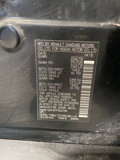 2015 Nissan Rogue SV