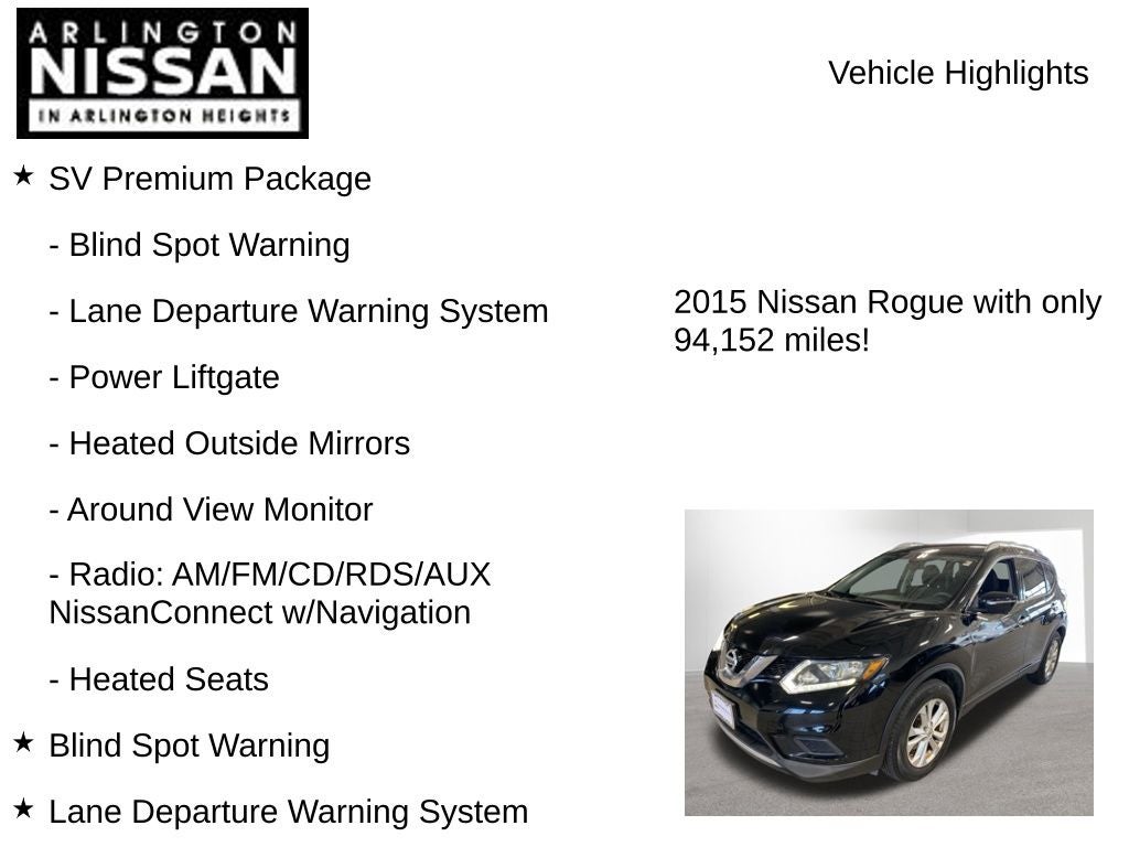 2015 Nissan Rogue SV