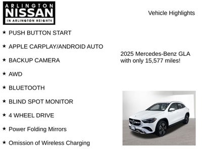 2025 Mercedes-Benz GLA GLA 250 4MATIC®