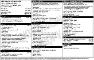 2021 Audi e-tron Premium quattro
