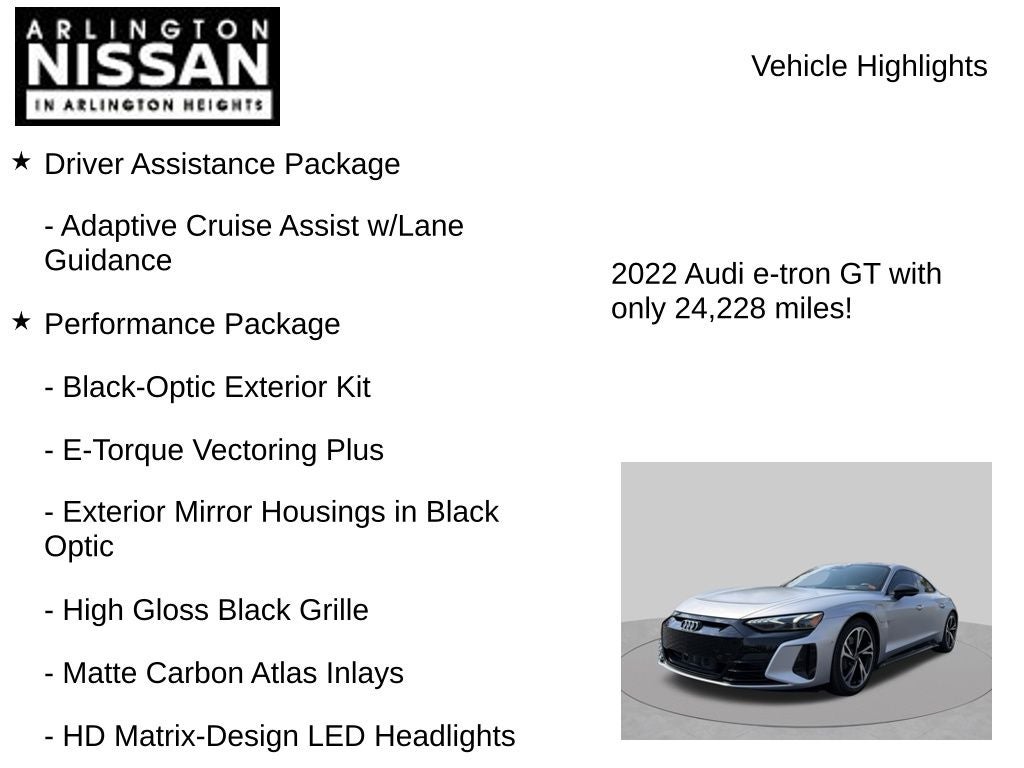 2022 Audi e-tron GT Prestige Prestige quattro