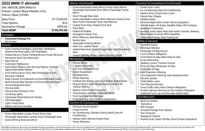 2023 BMW i7 xDrive60