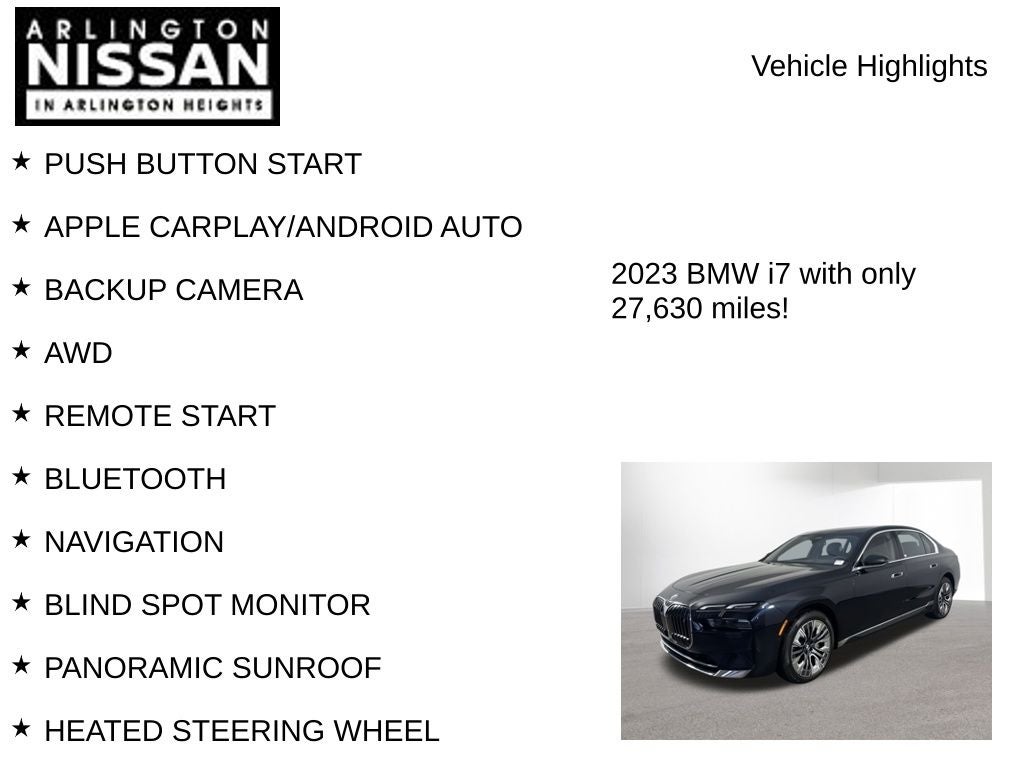 2023 BMW i7 xDrive60