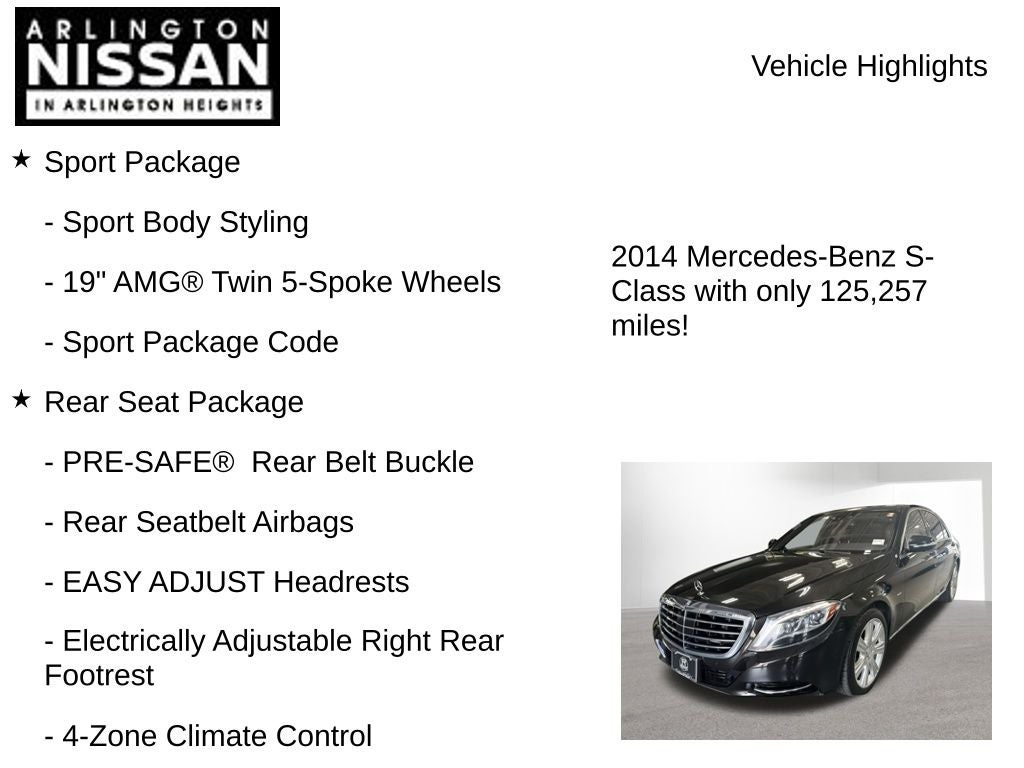 2014 Mercedes-Benz S-Class S 550 4MATIC®