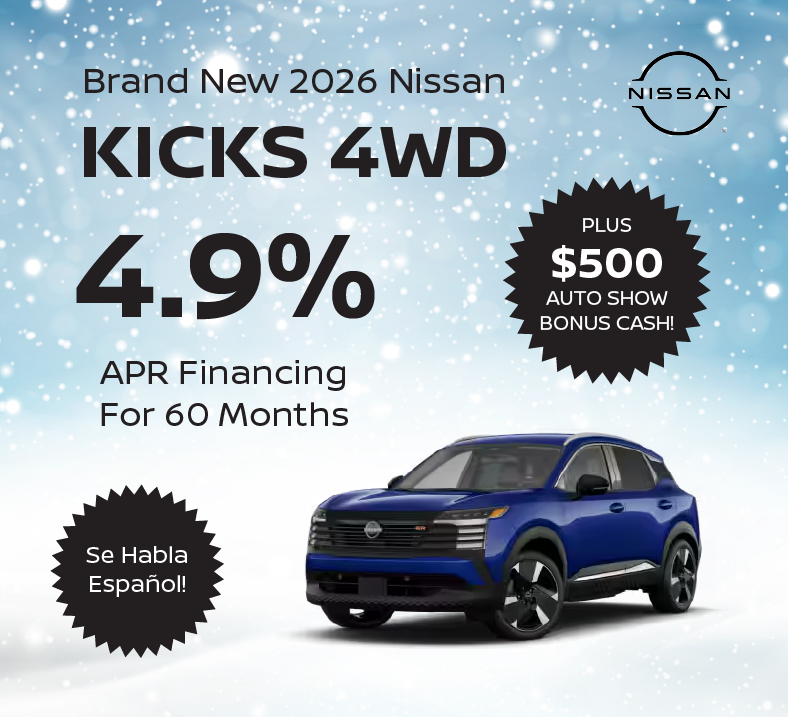 Brand New 2026 Nissan KICKS 4WD
