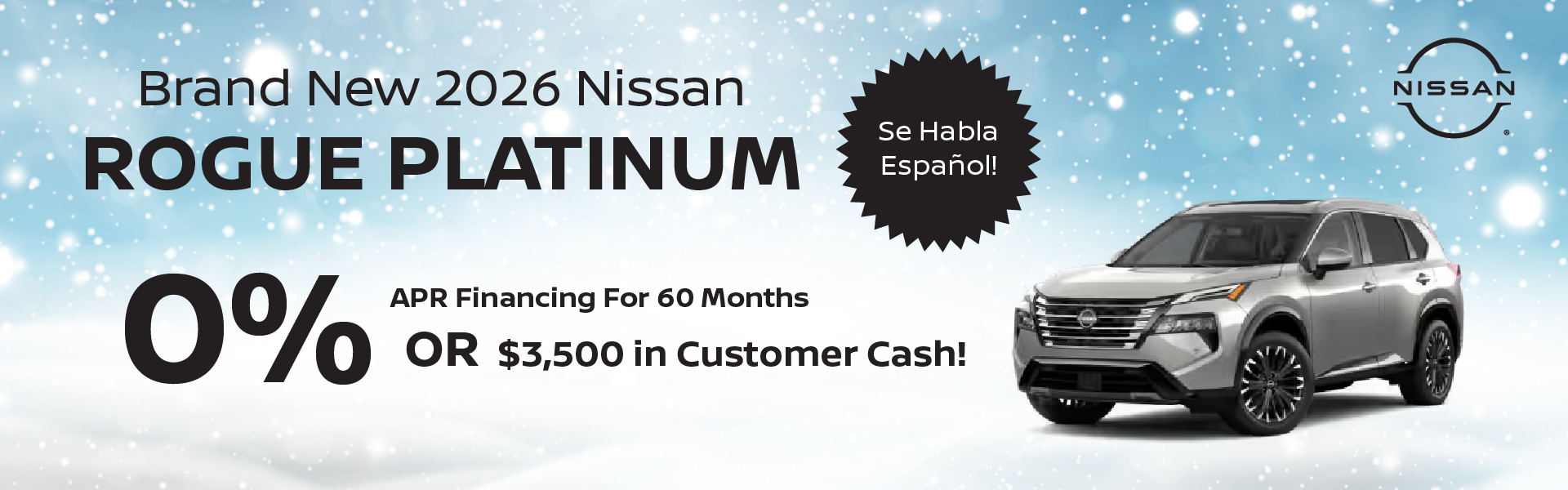 Brand New 2026 Nissan ROGUE PLATINUM