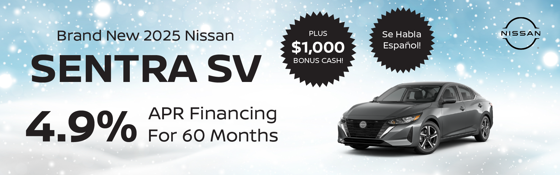 Brand New 2025 Nissan SENTRA SV