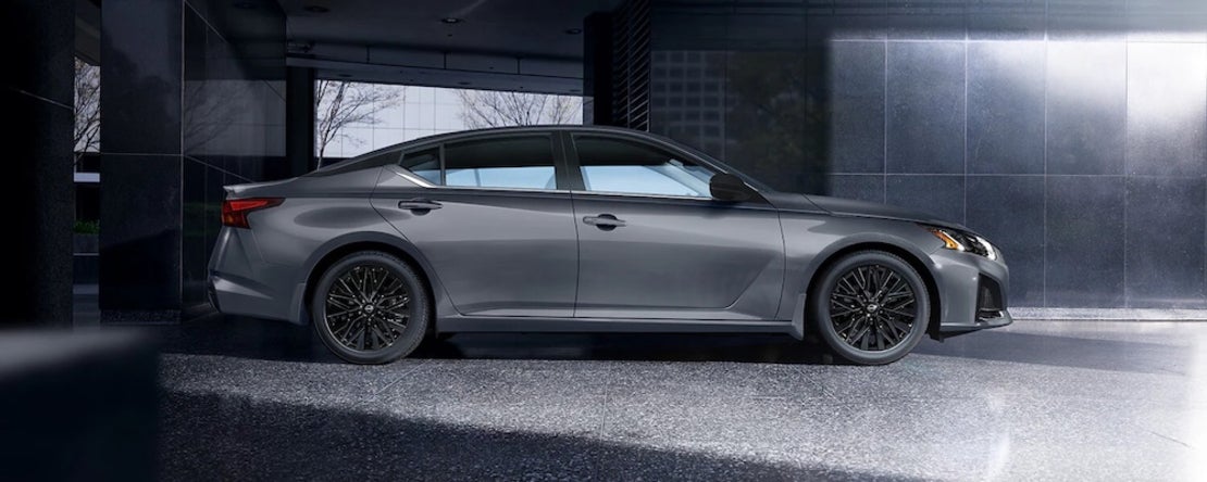 A side view of a gray 2026 Nissan Altima sedan