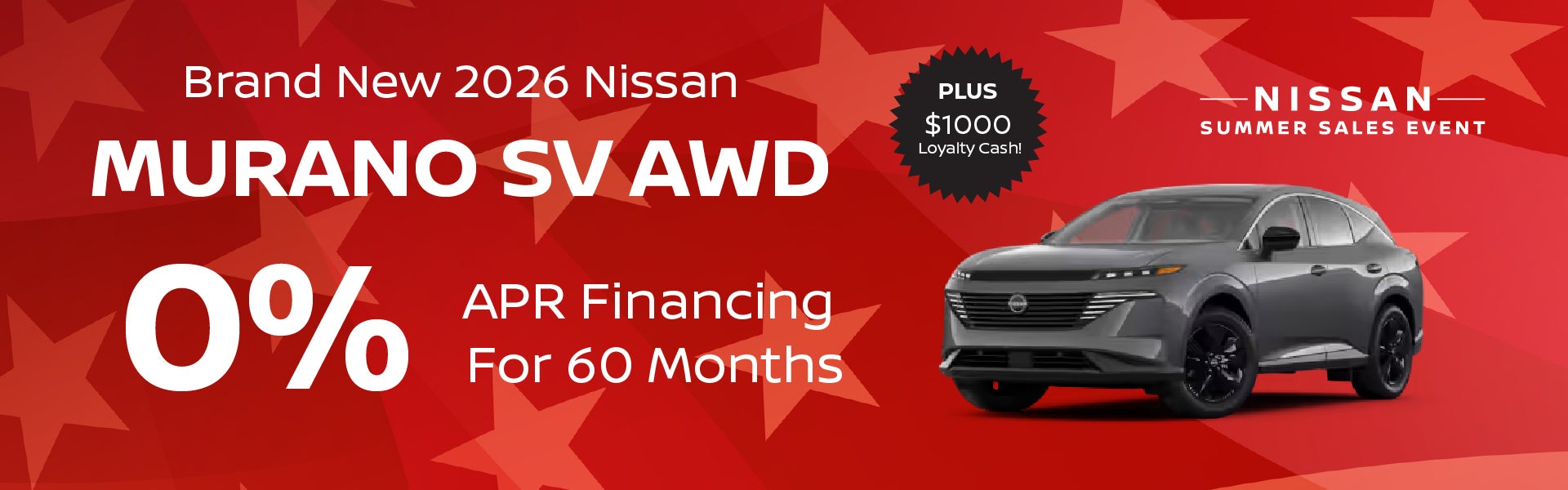 Brand New 2026 Nissan MURANO SV AWD