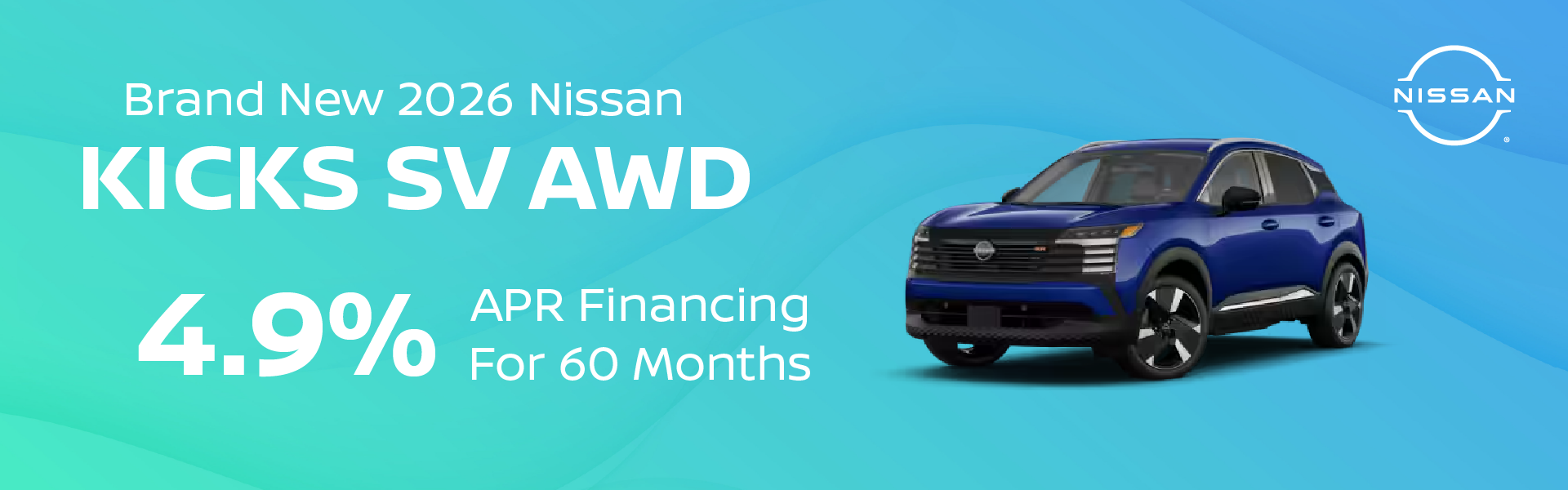 Brand New 2026 Nissan KICKS SV AWD