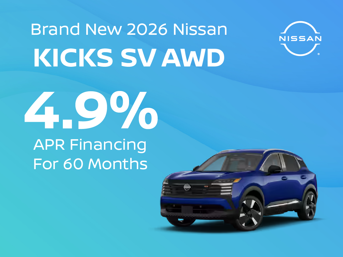 Brand New 2026 Nissan KICKS SV AWD