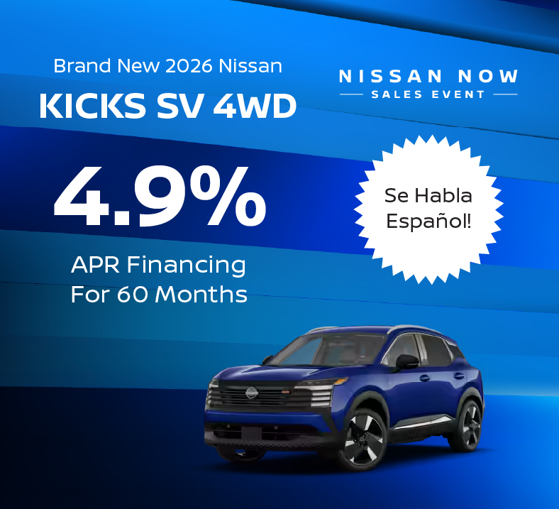 Brand New 2026 Nissan KICKS SV 4WD