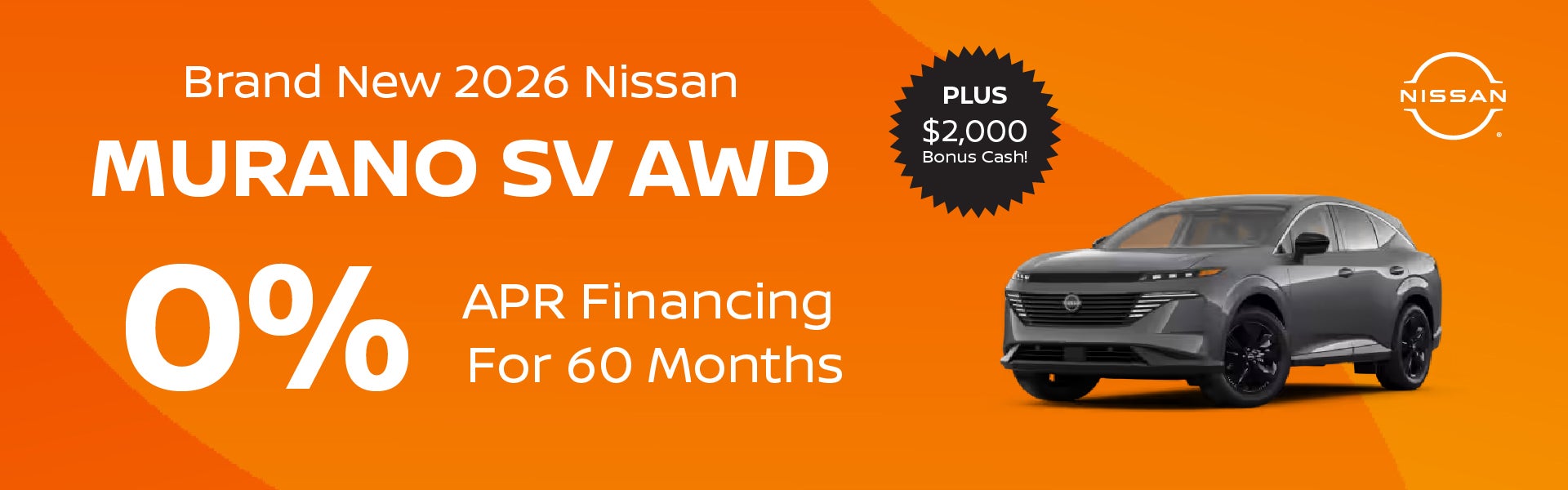Brand New 2026 Nissan MURANO SV AWD