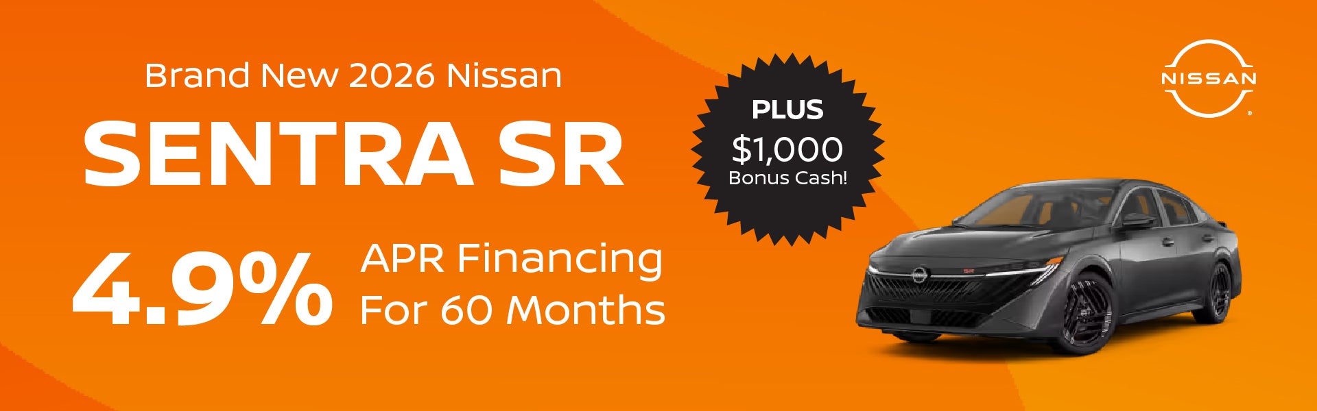 Brand New 2026 Nissan SENTRA SR